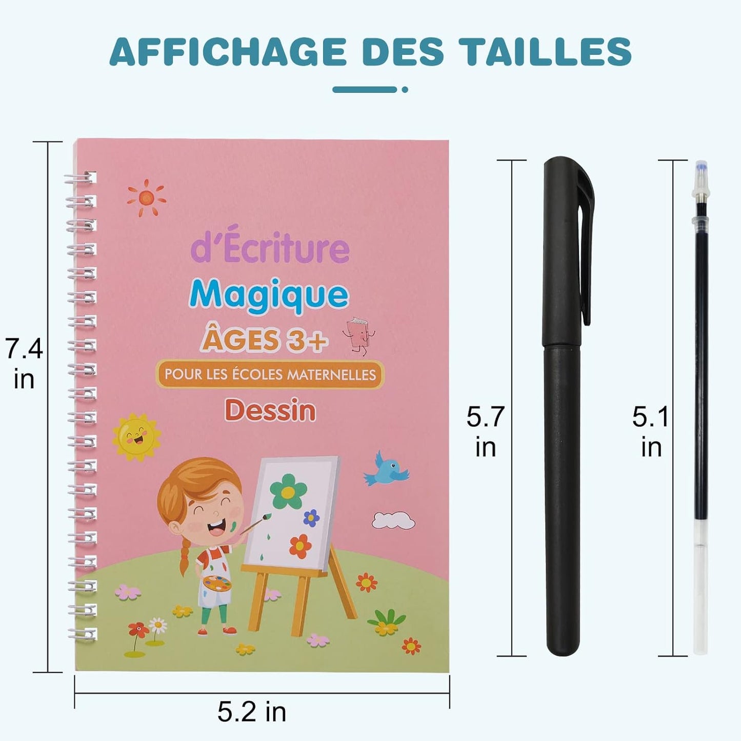 4 Cahiers d'écriture réutilisables ™