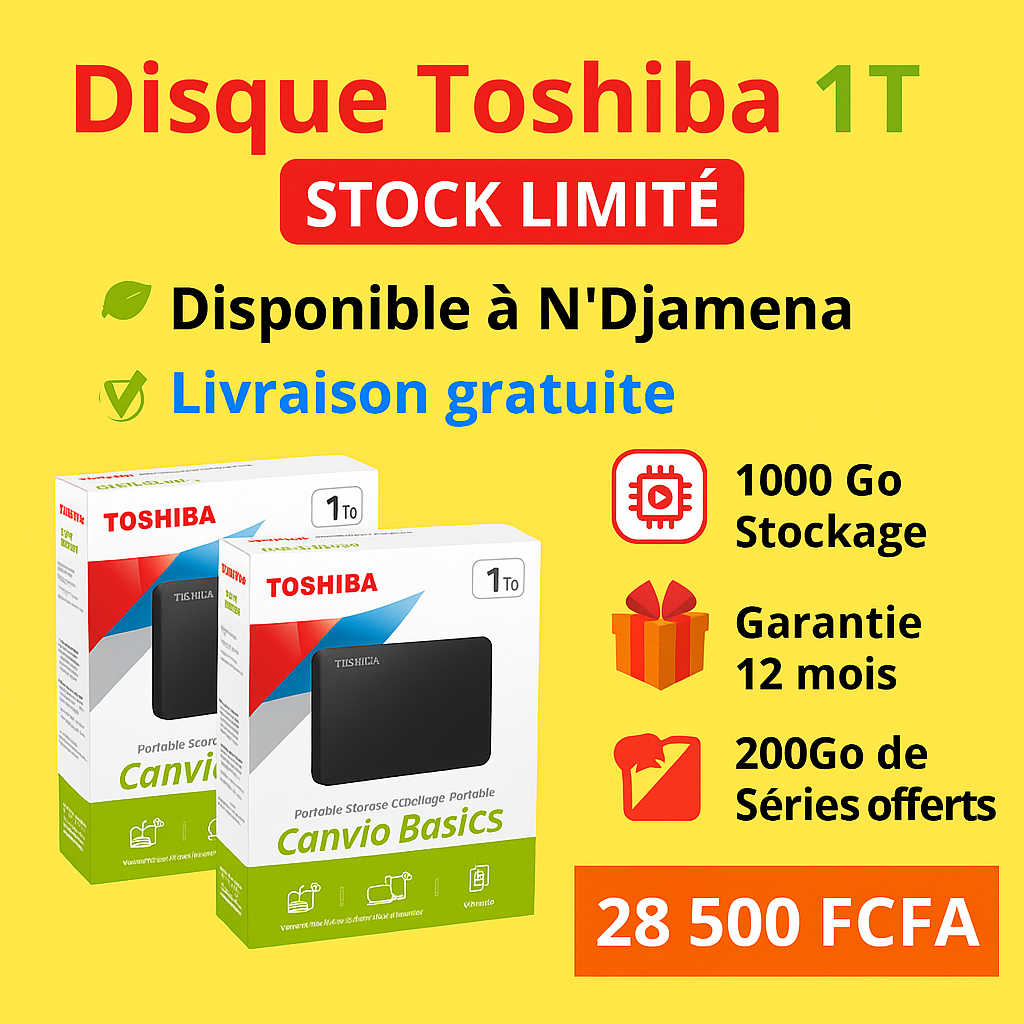 Disque Dur Toshiba 1 To